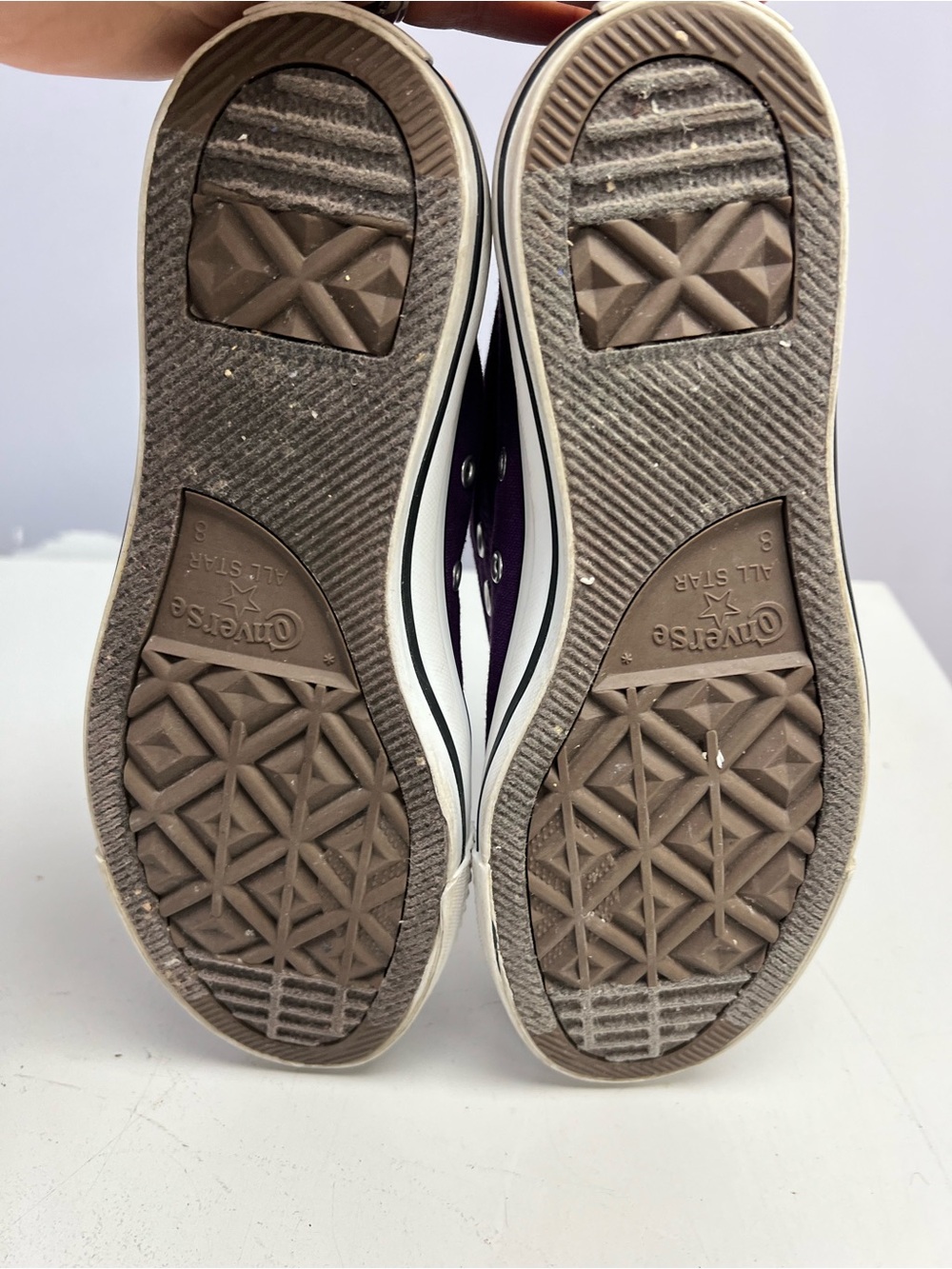 Converse High Top Sneakers in Deep Purple Men 8 Women 10 - Picture 10 of 10